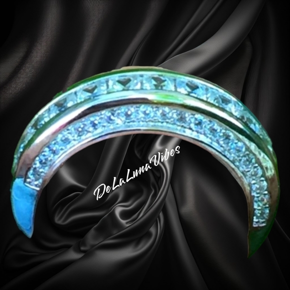 The Gina White Sapphires Set in 925 SS - Picture 4 of 5